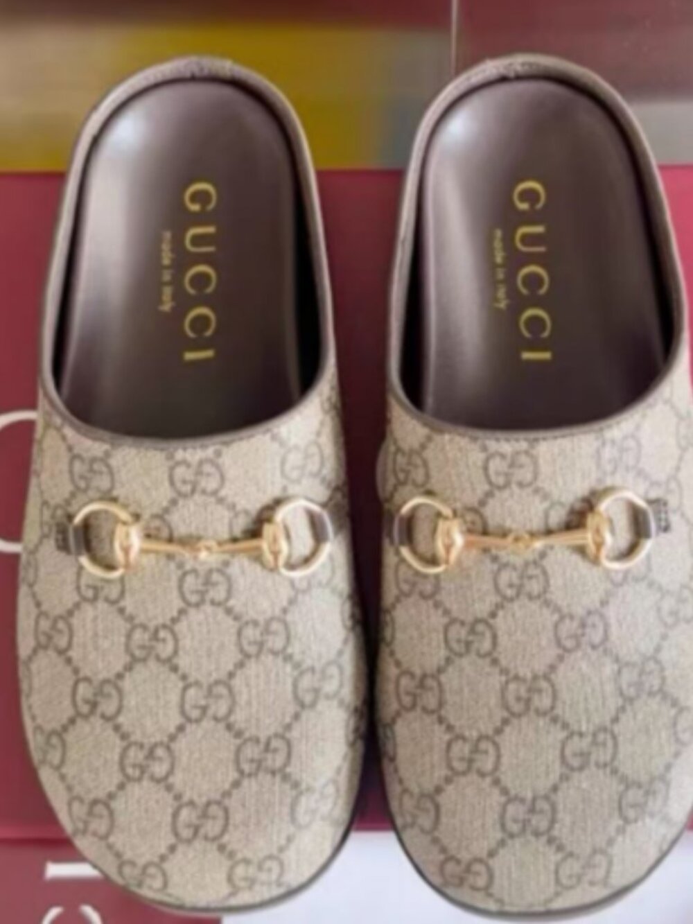 Gucci GG Canvas Horsebit Clogs